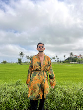 Seidenkimono boho festival gebraucht kaufen  Taufkirchen
