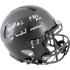 Capacete profissional assinado por Quinshon Judkins TreVeyon Henderson 2 cabeças Monster BAS 50053, usado comprar usado  Enviando para Brazil