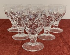 Crystal wine goblets for sale  BRIDGWATER