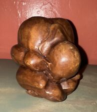 Usado, Estatuilla de madera maciza sagrada de Buda llorón Yogui Man 5" segunda mano  Embacar hacia Argentina