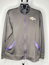 Jaqueta vintage Y2K Nike Dri Fit On Field Apparel Baltimore Ravens NFL zíper completo/G comprar usado  Enviando para Brazil