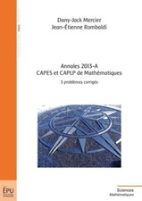 Annales 2013 capes d'occasion  France