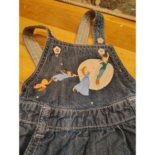Vestido jeans vintage raro Peter Pan loja Disney bebês meninas tamanho 18-24 meses comprar usado  Enviando para Brazil