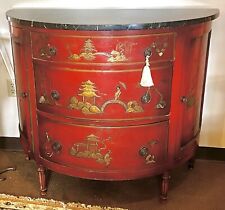 Red chinoiserie demilune for sale  West Hartford