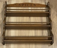 MCM 3 Camadas Rack de Especiarias de Madeira Óleos Essenciais Fazenda 16 1/2” X 17” SOMENTE PRATELEIRA comprar usado  Enviando para Brazil