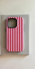 Capa telefone listras rosa iPhone 16 15 14 13 12 11 Pro Max Plus XR+ design burga comprar usado  Enviando para Brazil