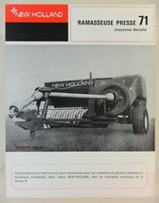 Prospectus brochure ramasseuse d'occasion  Auneau
