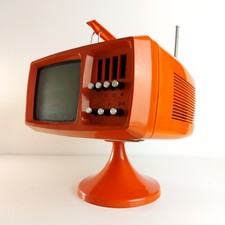 Televisão Videoton Mini-Vidi Space Age Design Mini CRT com suporte década de 1970 laranja, usado comprar usado  Enviando para Brazil