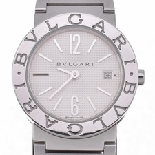 Relógio feminino BVLGARI Bulgari Bulgari BB26SS data mostrador prata quartzo R#141433 comprar usado  Enviando para Brazil