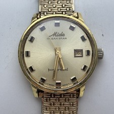 Vintage Mido Ocean Star Powerwind Relógio Automático Feminino Tom Dourado 27mm - Funciona comprar usado  Enviando para Brazil