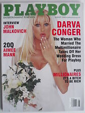 DARVA CONGER August 2000 PLAYBOY Magazine AIMEE MANN  JOHN MALKOVICH comprar usado  Enviando para Brazil