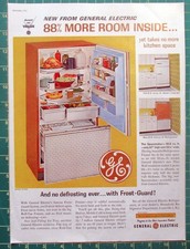 1962 General Electric impressão anúncio marrom geladeira modelo TC-479 comprar usado  Enviando para Brazil