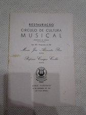 Raro programa de concertos clássico Angola 1961 PIANISTA Maria João Pires assinado, usado comprar usado  Enviando para Brazil