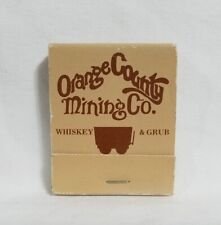 Vintage matchbook orange for sale  Spindale