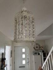 Cream metal light for sale  LUTON