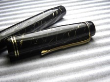 Caneta-tinteiro vintage - padrão marrom gelo rachado e vidro espiral nova na caixa - França década de 1950 comprar usado  Enviando para Brazil