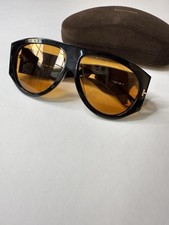 Óculos de sol Tom Ford BRONSON TF1044/S 01E - Preto brilhante com lentes ECO AMARELAS - Novo comprar usado  Enviando para Brazil