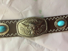 Leather cowboy hat for sale  UK