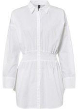 Longbluse knopfleiste weiß gebraucht kaufen  Deutschland