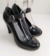 Sapatos escolares Melissa Temptation Heels tamanho 40 AU9 preto alto boneca Mary Jane, usado comprar usado  Enviando para Brazil
