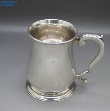 Caneca GEORGE II PRATA MACIÇA 1/3 PINTA "BOSTON TEA PARTY" PRESENTE REIS 158g LON 1755, usado comprar usado  Enviando para Brazil