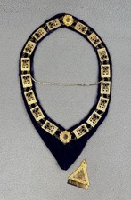BPOE 2582 ELKS Lodge Grande Auditor colar cerimonial dourado joias de veludo comprar usado  Enviando para Brazil