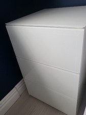 Bedside cabinets white for sale  GLASGOW