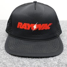 Boné vintage Rayovac chapéu Snap Back malha preta caminhoneiro publicidade promocional masculino anos 80 comprar usado  Enviando para Brazil