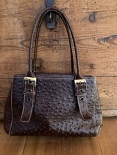 Leder tasche straussentasche gebraucht kaufen  Berg