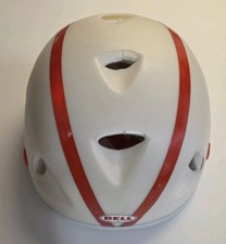Capacete de bicicleta vintage década de 1970 Bell branco/vermelho reflexivo tamanho 7 1/4 Schwinn Huffy  comprar usado  Enviando para Brazil