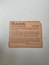 Bulova accutron certificato usato  San Martino Dall Argine