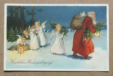 Postkarte weihnachtsmann engel gebraucht kaufen  Schwarzach