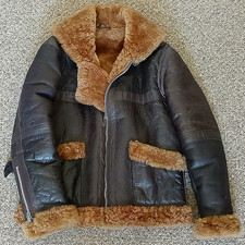 Vintage shearling aviator for sale  WHITLAND