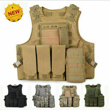 Colete tático militar de náilon Molle placas de combate transportadora exército airsoft externo comprar usado  Enviando para Brazil