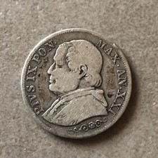 Argent vatican 1866 d'occasion  Saint-Étienne-du-Grès