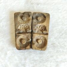 Moldes decorativos de madeira vintage feitos à mão para biscoitos doces primitivos da década de 1920 2 peças 16 comprar usado  Enviando para Brazil