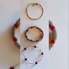 Red silver tone for sale  Modesto