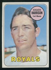 1969 Topps Baseball #116 CHUCK HARRISON Kansas City Royals (1º ano) GRAU MÉDIO+, usado comprar usado  Enviando para Brazil