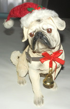 Estatueta de cachorro Pug decoração de Natal – Estátua de resina com chapéu e sino de Papai Noel – 8” de altura comprar usado  Enviando para Brazil