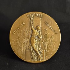 Medaille bronze courage d'occasion  Reims