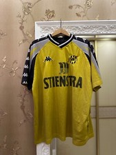 Camisa de futebol Roda JC 1999 2000 Kappa preta amarela assinada tamanho GG comprar usado  Enviando para Brazil