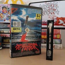 TREM NOTURNO PARA O TERROR Betamax Vitrine Vídeo Clamshell Ex Aluguel Terror Não Vhs comprar usado  Enviando para Brazil