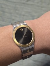 Usado,  1990 Movado Museum dois tons ref. 87-A2-876K (conjunto com manutenção + quase completo) comprar usado Usado,  1990 Movado Museum dois tons ref. 87-A2-876K (conjunto com manutenção + quase completo) comprar usado  Enviando para Brazil