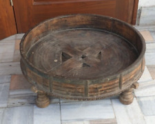 Mesa de centro indiana de madeira feita à mão/chakki/moedor de trigo/decoração para casa comprar usado  Enviando para Brazil