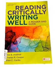 Reading critically writing for sale  East Rutherford