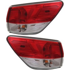 Conjunto de lanterna traseira de halogênio para 2013-2017 Nissan Pathfinder transparente/vermelho com lâmpadas 2 peças comprar usado  Enviando para Brazil