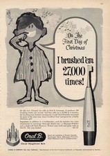 Usado, Kit de higiene oral 1964 Oral B PRINT AD escova de dentes  comprar usado  Enviando para Brazil