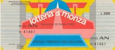Biglietto lotteria nazionale usato  Sora