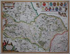 Ducatus Eboracensis, Pars Borealis - Yorkshire - Blaeu - Originale 1645 comprar usado  Enviando para Brazil