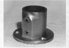 (6B7) 1 peça diamante alumínio 150-R-PC SPEED-RAIL 1-1/4" flange base redonda usada, usado comprar usado  Enviando para Brazil